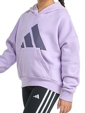 adidas Kids Lavender Logo Pullover Hoodie